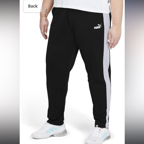 PUMA Classic Track Pant with Cat Logo, Contrast Leg Stripe and Pockets - Picture 3 of 12